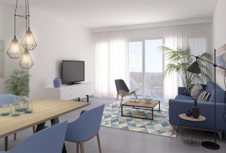 New residential complex in walking distance to the beach of Valencia.