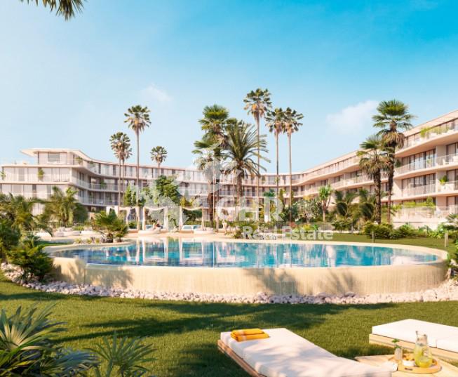 New luxury residential complex on frontline beach in Denia.